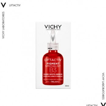 Vichy Liftactiv Pigment B3 Serum ,30ml | Ορός Προσώπου Ενάντια σε Όλους τους Τύπους Κηλίδων και Ανομοιόμορφο Χρωματικό Τόνο.