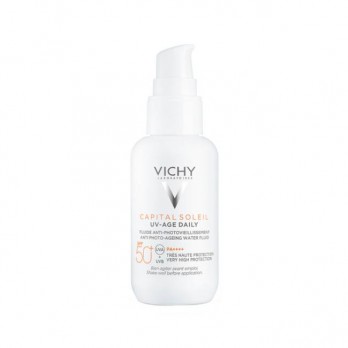 Vichy Capital Soleil UV-Age Daily SPF50+ 40ml | Λεπτόρρευστο Αντηλιακό Προσώπου Κατά της Φωτογήρανσης