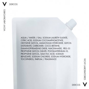 Vichy Dercos Energy+ Shampoo Refill 400ml | Δυναμωτικό Σαμπουάν κατά της Τριχόπτωσης, με Aminexil και Νιασιναμίδη σε Οικολογική Συσκευασία