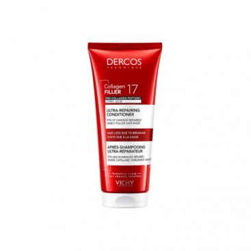 Vichy Dercos Collagen 17 Filler Conditioner 200ml | Επανορθωτικό Contitioner για Δράση κατά της Τριχόπτωσης και της Θραύσης των Μαλλιών