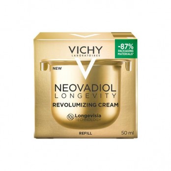 Vichy Neovadiol Longevity Cream Refill 50ml | Κρέμα Αναδόμησης, Ορατή Επαναφορά Όγκου Νεότητας σε 5 Περιοχές-Κλειδιά του Προσώπου - Δοχείο Αναπλήρωσης