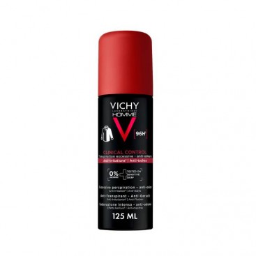 Vichy Homme Deodorant Clinical Control 96h Spray 125ml | Ανδρικό Αποσμητικό Σπρέι για 96ώρες Προστασίας 