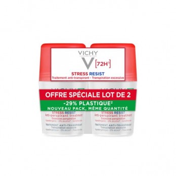 Vichy Deodorant Stress Resist Roll-On 72h 2x50ml | Εντατική Αποσμητική Φροντίδα 72h (με έκπτωση -50% στο δεύτερο προϊόν)