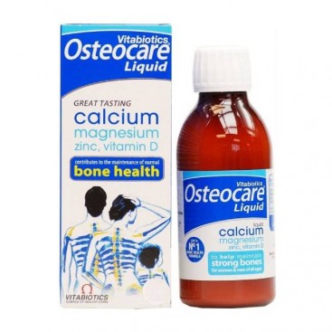 Vitabiotics Osteocare Liquid, 200ml | Συμπλήρωμα Διατροφής Ασβεστίου με Συμπαράγοντες σε Υγρή Μορφή από 3 ετών και άνω 