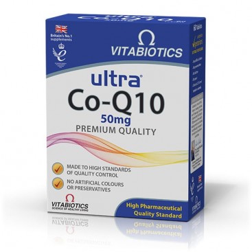 Vitabiotics Ultra Co-Q10 50mg 60tabs | Συμπλήρωμα Διατροφής με Συνένζυμο Q10 
